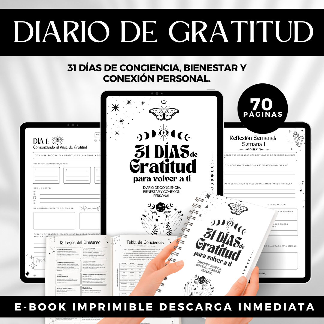 Diario 31 Días de Gratitud para volver a ti